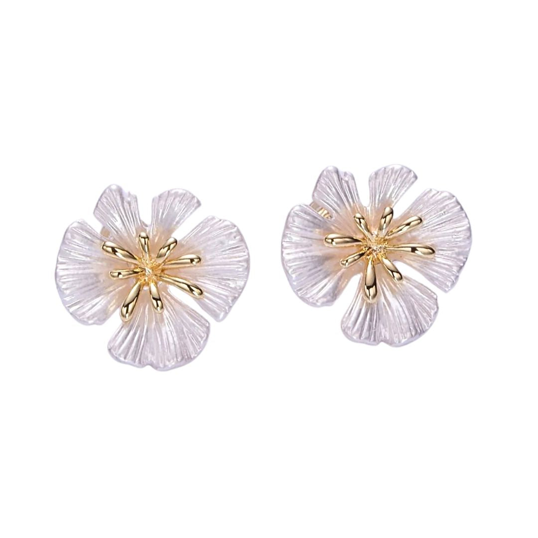 Frosted Petal Studs