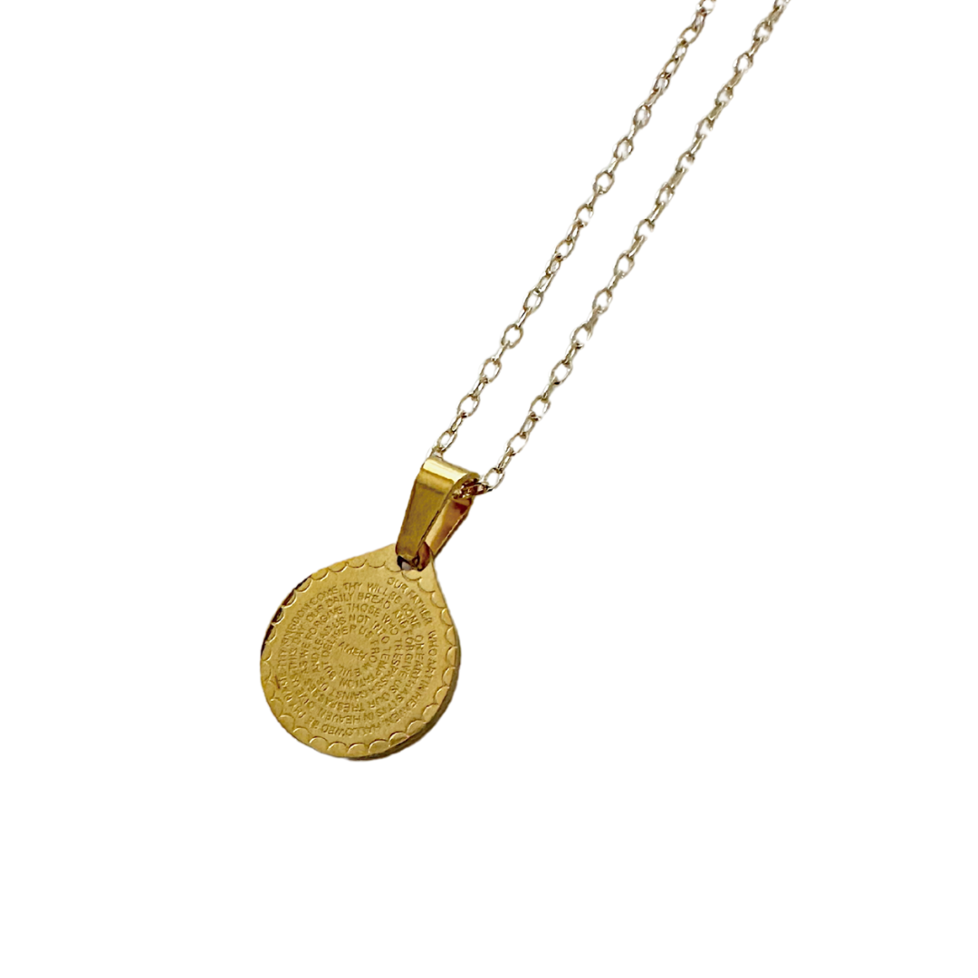 Prayer Coin Necklace