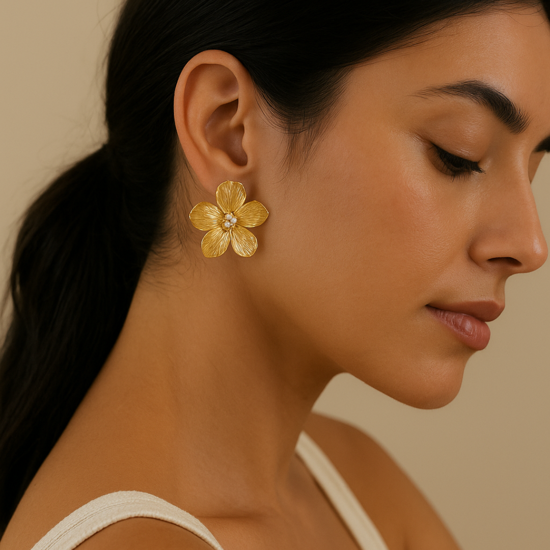 Golden Bloom Earrings