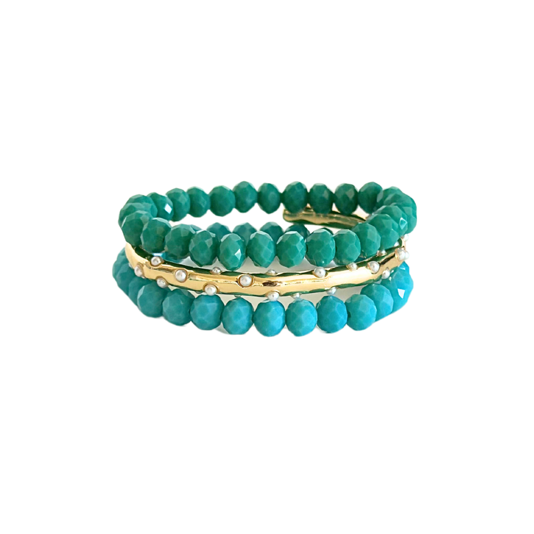 Quinn Turquoise Stack – TORI BRADBURRY