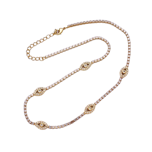 Eye Tennis Necklace