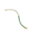 Emerald Split Tennis Bracelet