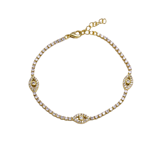 Eye Tennis Bracelet