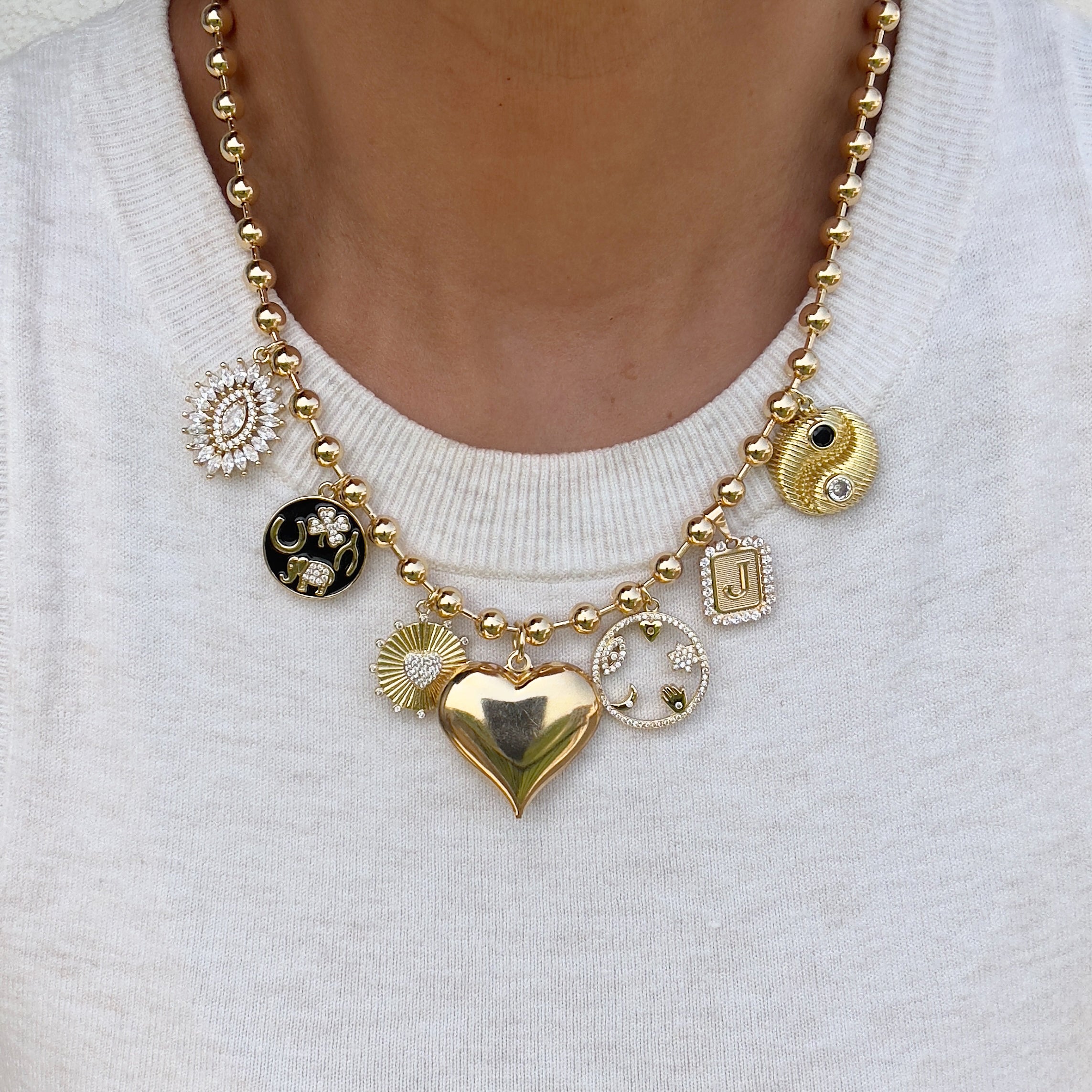 Cosmic Love Charm Necklace
